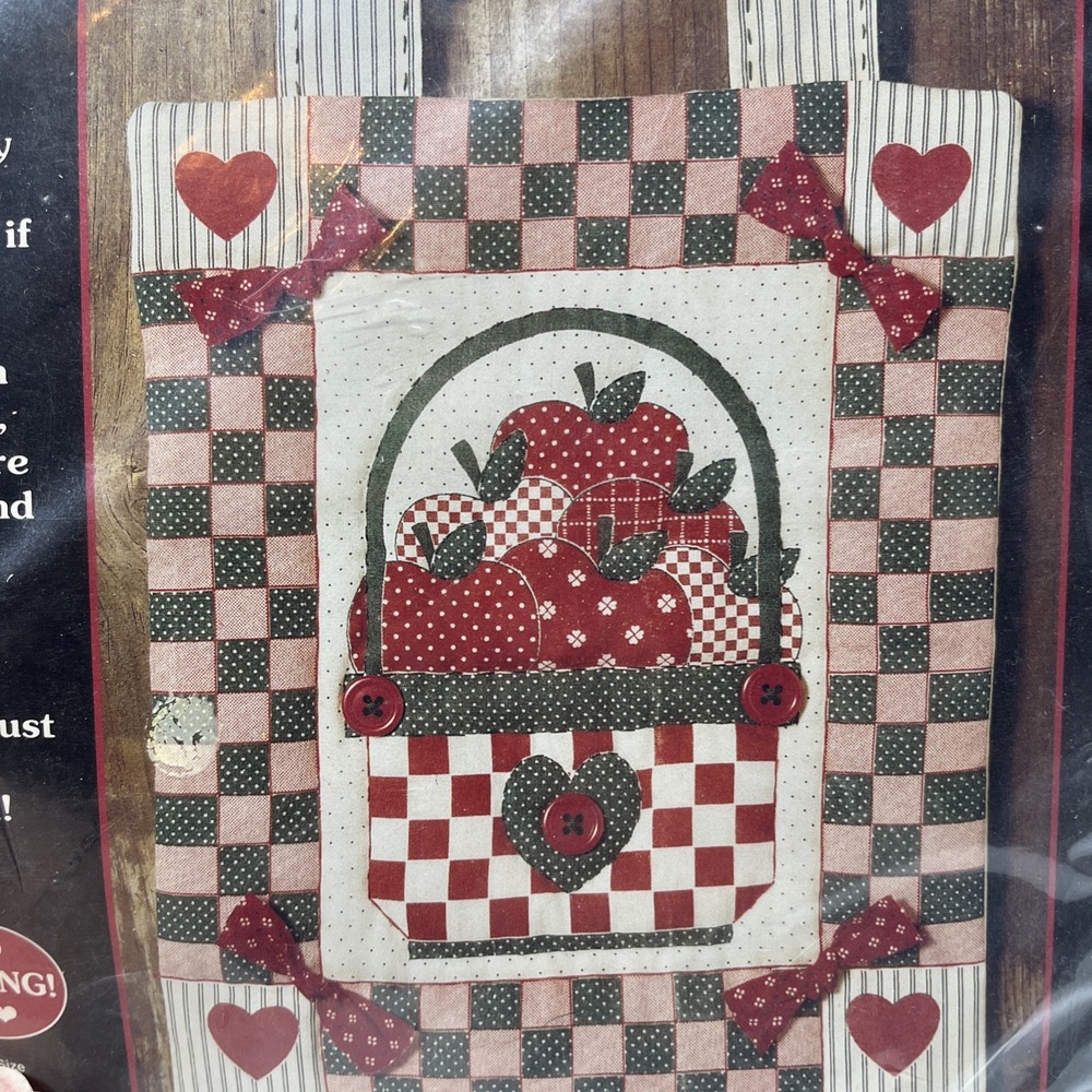 Apple A Day Quiltie By Michael Palan Mini Quilt Kit Opened Read Needle MIA